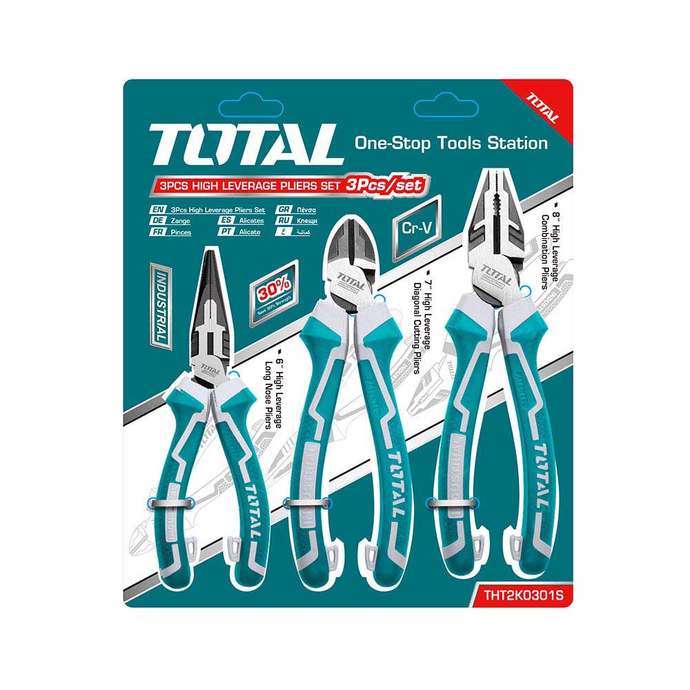 Total insulated pliers set 3 pieces