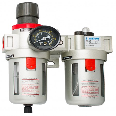 وحدة فلتر وتزيت بالمنظم 1/2 بوصة unior