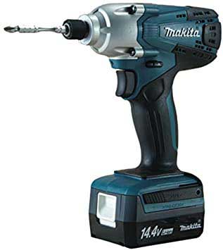 Makita impact driver, dismantling and connecting the TD110DWYE battery