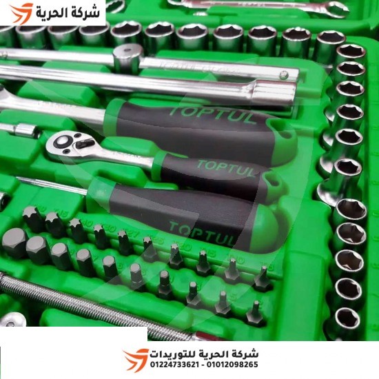 Mechanical tool set + serrated bits, 96 pieces TOPTUL, model GCAI9602