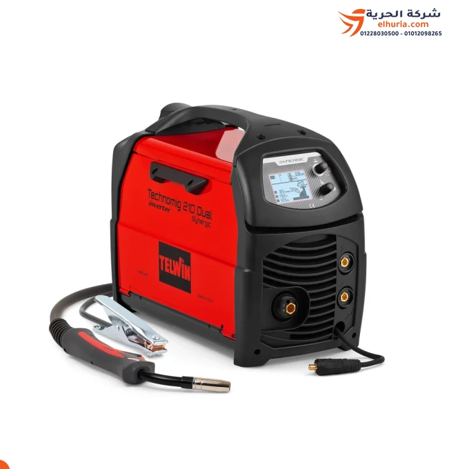 Telwin welding machine, 1 mm inclusions - 220 volts, 200 amps (5 kg) - model TELWIN TECHNOMIG 210