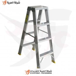 سلم مزدوج درج عريض 1.10 متر 4 درجة PENGUIN إماراتي