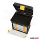 Plastic tool bag, 14 inches, 4 moving drawers, Turkish MANO H-14