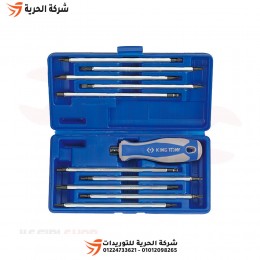 طقم مفكات يد + 10 سلاح إتجاهين KINGTONY تايواني