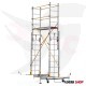 Aluminum scaffolding, height 3.90 meters, weight 71 kg, Turkish GAGSAN