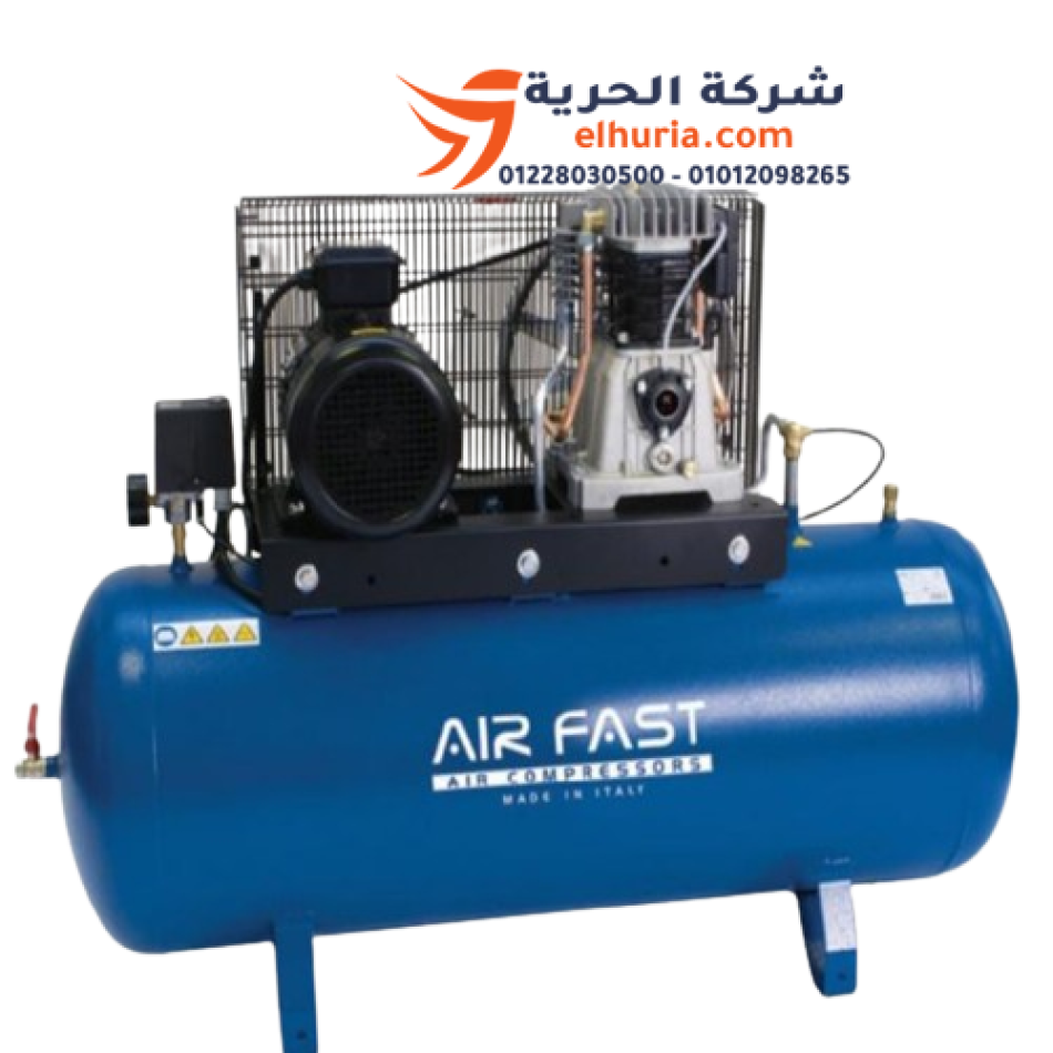 Reciprocating air compressor, 500 liters / 5.5 HP, Air Fast brand, model K45-505FT