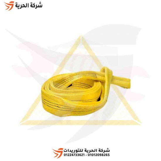 Fil de chargement, 3 pouces, longueur 2 mètres, charge 3 tonnes, jaune Emirati DELTAPLUS