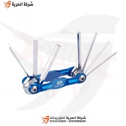 طقم مفاتيح آلن كي مسدس مطواة 7 قطع KINGTONY تايواني