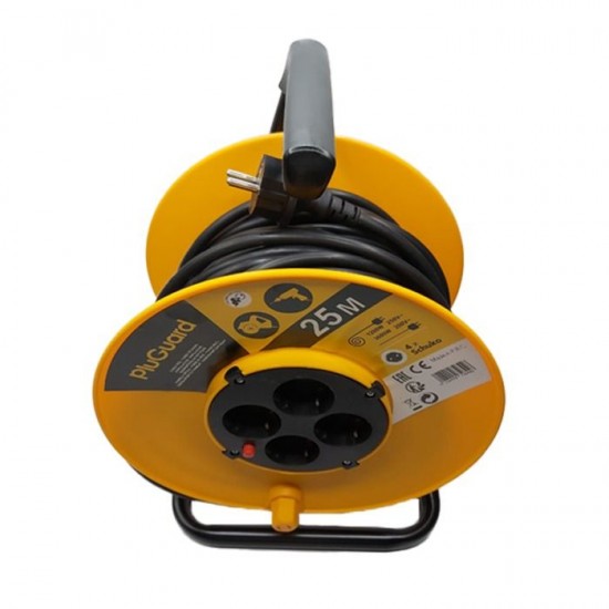 Power Lock BlueGuard 25 meter cable reel - 4 outlets