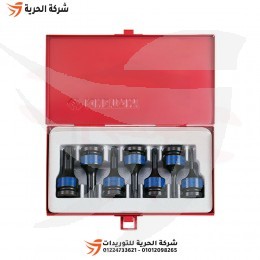 طقم لقم آلن كي تصادمية نجمة 1/2 بوصة 7 قطع KINGTONY تايواني