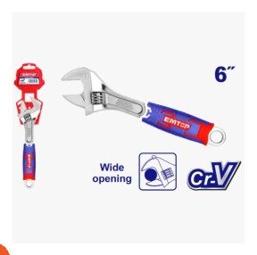 مفتاح فرنساوي 6" بوصه , يد كاوتش صيني ماركة EMTOP