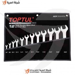 طقم مفاتيح بلدي بلدي 12 قطعة TOPTUL تايواني جراب بلاستيك