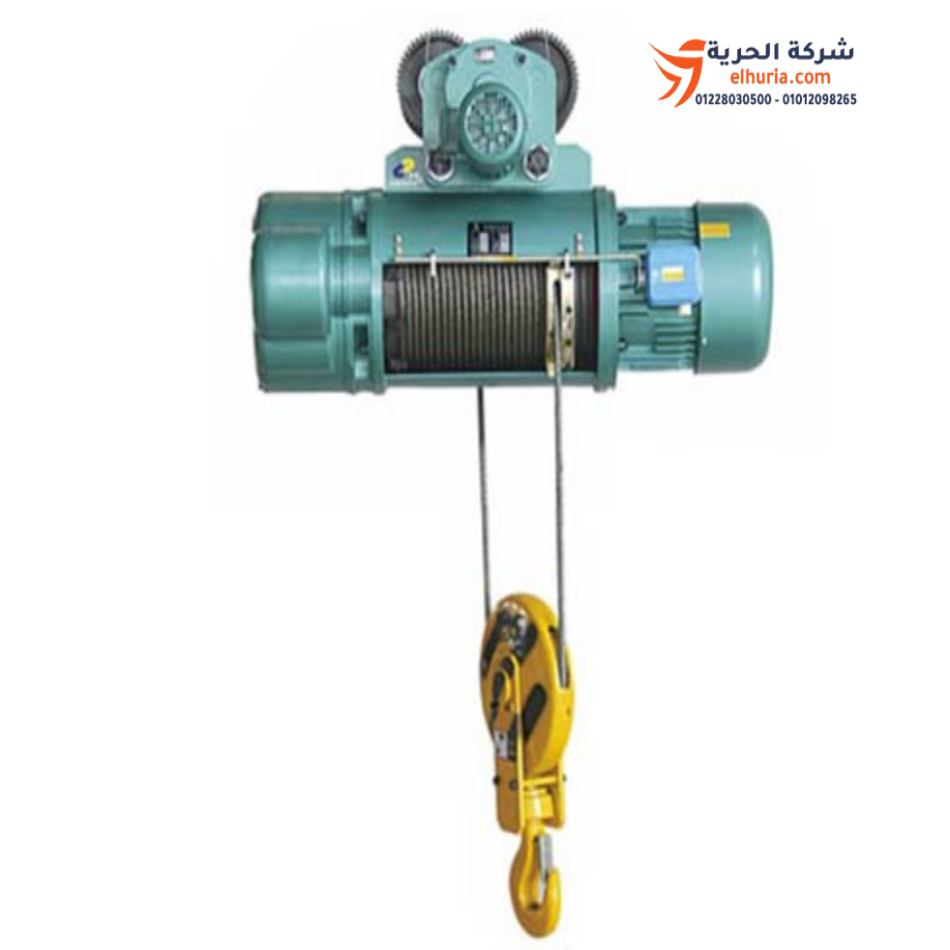 Electric winch, 0.5 ton, double wire, 6 meter height, 4 motion, 380V, complete with control box, High quality & Heavy duty