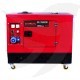 Marsh gasoline generator, 11 kW, 22 HP, equipped with a cabin and a 3-phase BRAVA regulator, model BRT 12000 CSRX