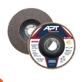 صنفرة مروحية فلات ستانلس 125مم 60خشانه صيني ماركة APT