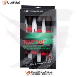 طقم مفكات عازل 1000 فولت 7 قطع TOPTUL موديل GAAE0704