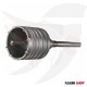 Fedia Cuban Socket 125 mm 550 mm one piece with guide SDS-MAX German DEBOR