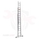 Multi-use three-link ladder, height 7.10 meters, 9 steps, Turkish GAGSAN