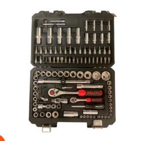 طقم لقم و سنون 4\1" و 2\1" – 108 قطعه تايواني ماركة SELTA