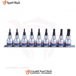 طقم لقم رباط آلن كي نجمة 3/8 بوصة 9 قطع KINGTONY تايواني