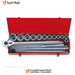 طقم لقم رباط 3/4 بوصة 16 قطعة مشرشر بالبوصة KINGTONY تايواني
