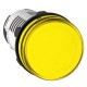Ampoule de signalisation en plastique jaune Schneider Electric (avec ampoule intérieure) 230VAC
