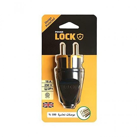Decker plug equipped with Powerlock P-19 copper connectors - 16 amp capacity