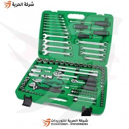 طقم عدة ميكانيكا + لقم مشرشرة 96 قطعة TOPTUL موديل GCAI9602