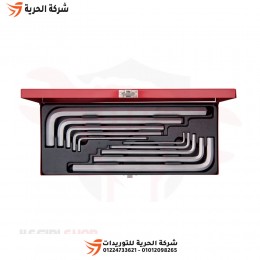 طقم مفاتيح آلن كي مسدس طويل 8 قطع 3-17 مم KINGTONY تايواني