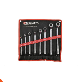 طقم مفتاح مشرشر زاوية 8 قطع تايواني ماركة SELTA