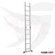 Ladder with two links, single or double, height 3.16 meters, 5 steps, Turkish GAGSAN