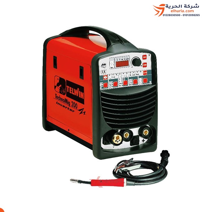 Italian TELWIN 200 Amp Inverter Welding Machine - Model TELWIN Technomig 200 TIG/MIG/MMA