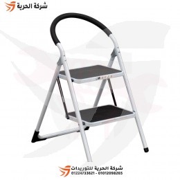 سلم مزدوج درج عريض كاوتش ومنصة وقوف 0.98 متر 2 درجة GAGSAN تركي