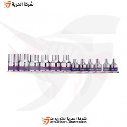 طقم لقم نجمة 3/8 + 1/2 بوصة 12 قطعة KINGTONY تايواني