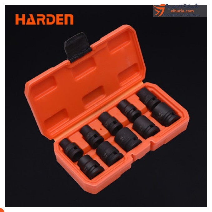 HARDEN marka 10'' kısa darbeli anahtar ucu seti, 1/2 inç