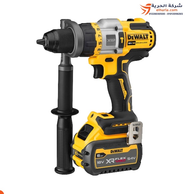 Avvitatore a percussione, batteria da 13 mm, 18 volt, 66 Newton, 1 amp, modello – DEWALT DCD999T1-QW