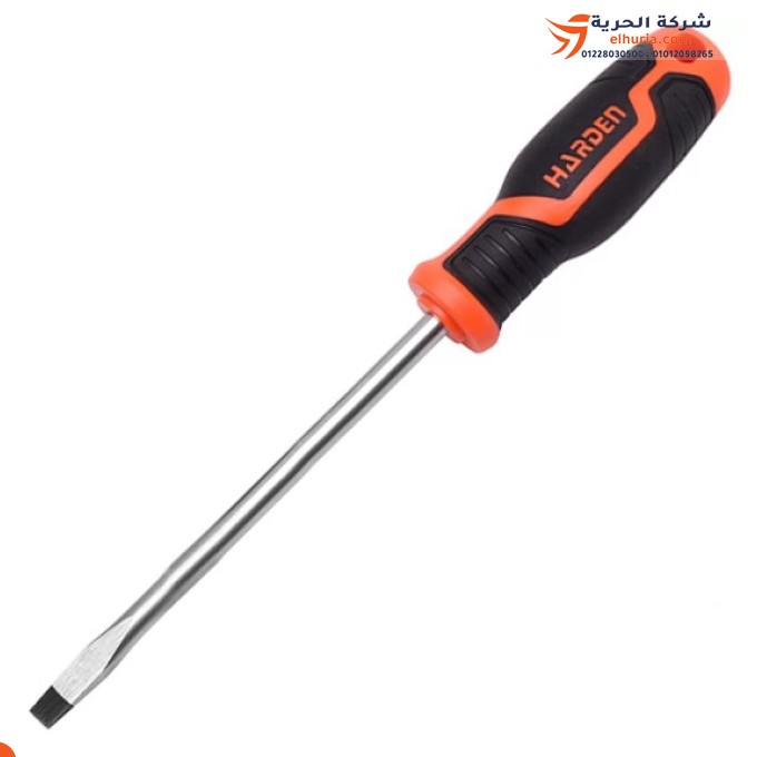 Screwdriver, usually 2 colors, fiber handle, 6 * 38 mm, HARDEN brand