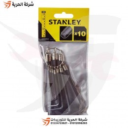 حلقة طقم آلن كي 10 قطع STANLEY
