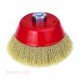 Free cup brush, stainless steel, 80 mm, tooth 14, Spanish, JAZ, model TO0800ZM14