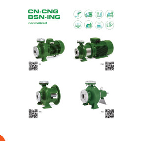 طلمبة مياه طرد مركزي 5.5 حصان 3 فاز فلنشة 380 فولت 2.5/2 بوصة إيطالي SEALAND موديل CN 50 125 A