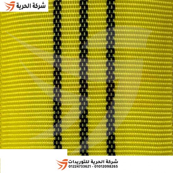 Fil de chargement rond, 3 pouces, longueur 8 mètres, charge 3 tonnes, jaune Emirati DELTAPLUS