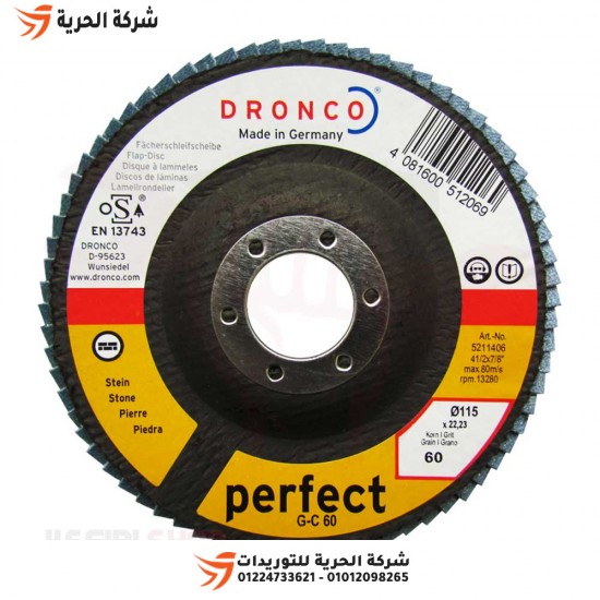DRONCO 4,5-дюймовый железный шлифовальный диск, зернистость 80