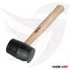 Dumaq rubber 225 grams black wooden handle Mexican TRUPER
