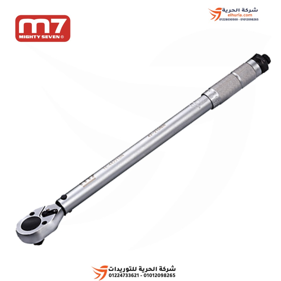 Torque wrench ⅜" 20 - 110 N M7 - Length 370 mm - Weight 0.83 kg - Accuracy %±4