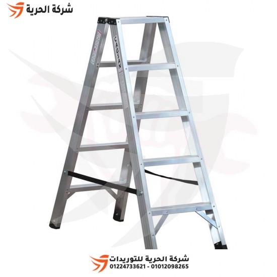 Double ladder, 1.25 meter wide staircase, 5 steps, Turkish GAGSAN