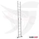Ladder with two links, single or double, height 3.91 meters, 6 steps, Turkish GAGSAN