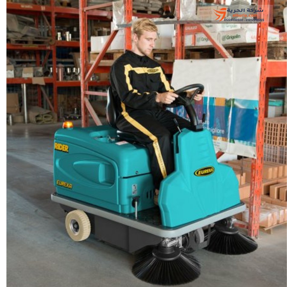 Floor sweeping machine with Italian driver, EUREKA RIDER 1201
