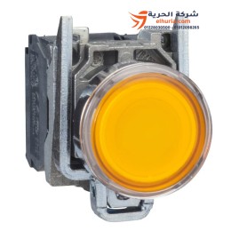 شنايدر اليكتريك بوش بوتن معدنى أحمر مزود بلمبه LED داخلية 24VAC/DC