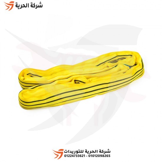 Round loading wire, 3 inches, length 8 meters, load 3 tons, yellow Emirati DELTAPLUS