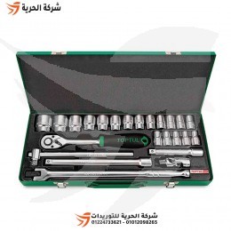 طقم لقم رباط 1/2 بوصة 24 قطعة مسدس بالملي TOPTUL موديل GCAD2403